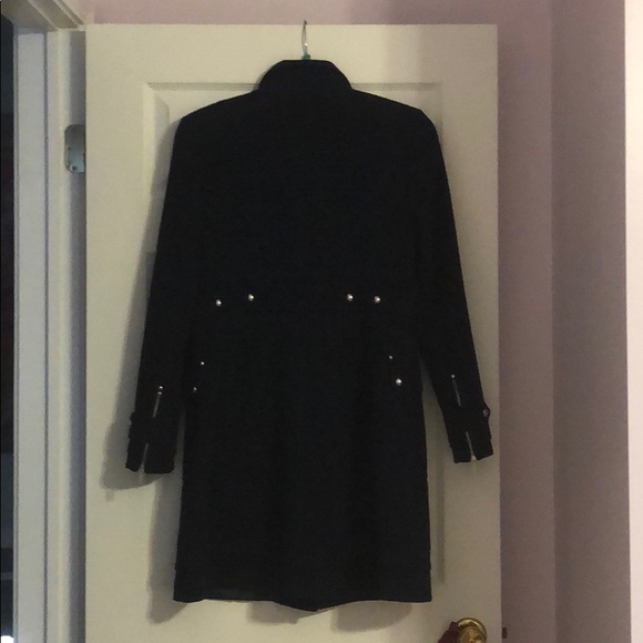 NWOT Karen Millen Military Coat, Navy, Sz10 - Picture 4 of 8